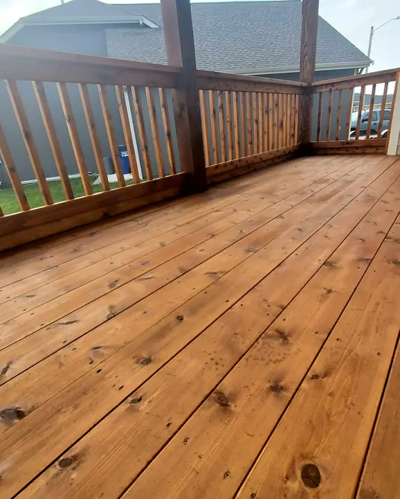 Deck staining by Red Barn Painting