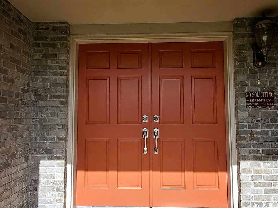 Front door repaint after