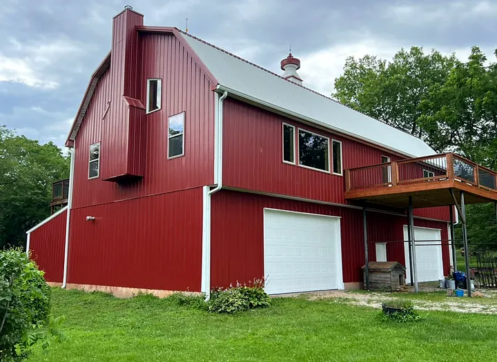 Red barn painted by Red Barn Painting