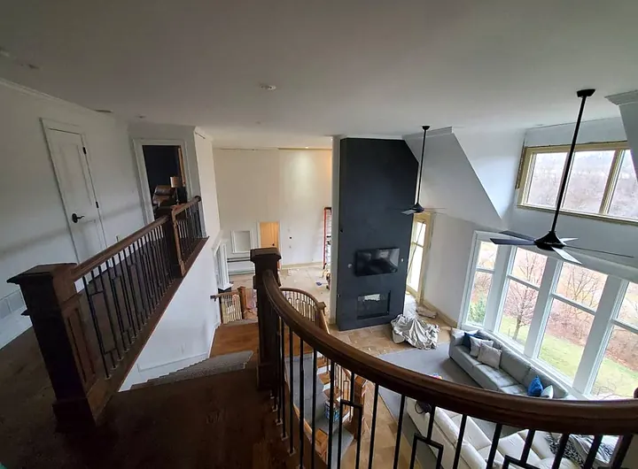 Freshly painted interior by Red Barn Painting