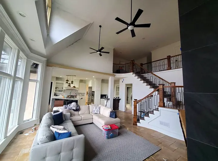 Freshly painted interior by Red Barn Painting