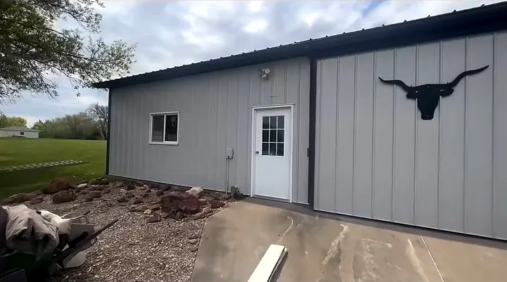 Red barn painted by our crew